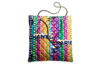 CHANEL Nylon Tote Bag, Shopping Bag, Crossbody Bag, Shoulder Bag Regular Women's Rainbow