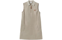 MIU MIU SS24 Sleeveless Dress Women's Mud Gray