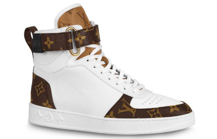 LOUIS VUITTON Lv Boombox High Top Sneakers White Women's