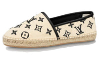 LOUIS VUITTON Starboard Flat Espadrille Shoes 'Beige Black Monogram' Women's