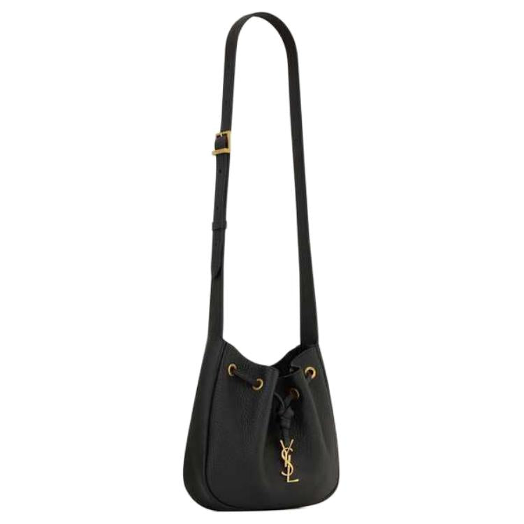 SAINT LAURENT PARIS Leather Shoulder Bag, Crossbody Bag Mini Women's Black