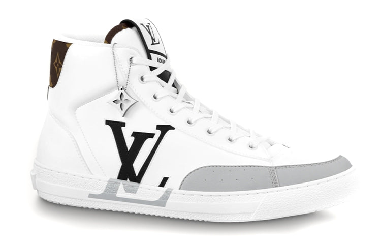 LOUIS VUITTON Charlie Monogram Unise Stylish Skateboarding Shoes Men's White Black