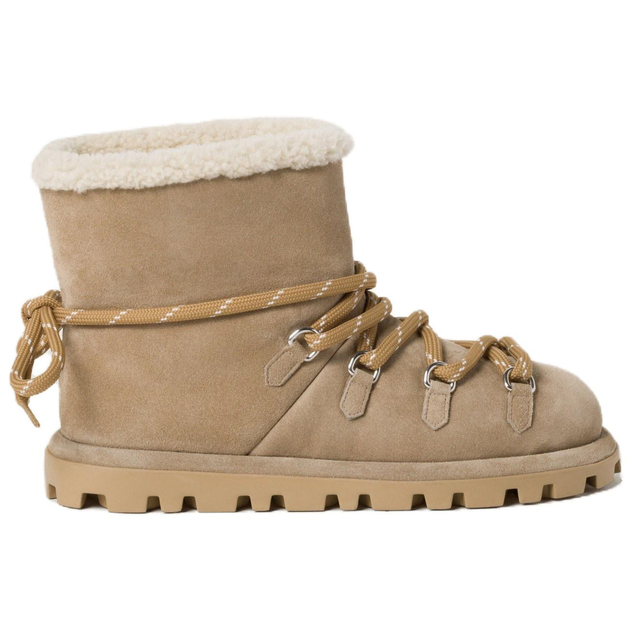 MIU MIU Short Snow Boots Women's Brown