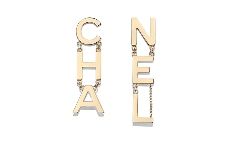 CHANEL Letter Earrings