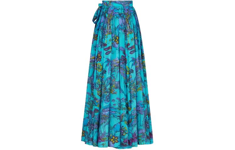 DIOR All Over Patterned Pleated Skirt