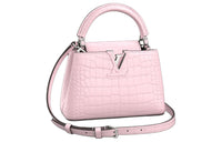 LOUIS VUITTON Capucines Matte Crocodile Leather Shoulder Bag Crossbody Bag Handbag Mini Women's Rose Mats