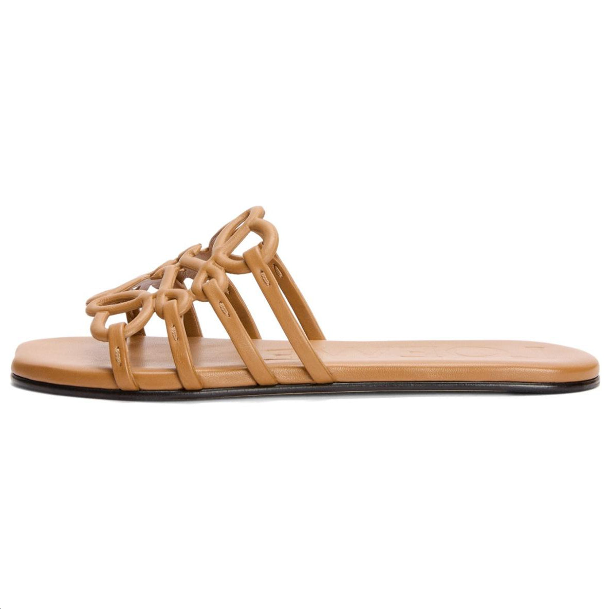 LOEWE Petal Slide Slippers Women's Brown