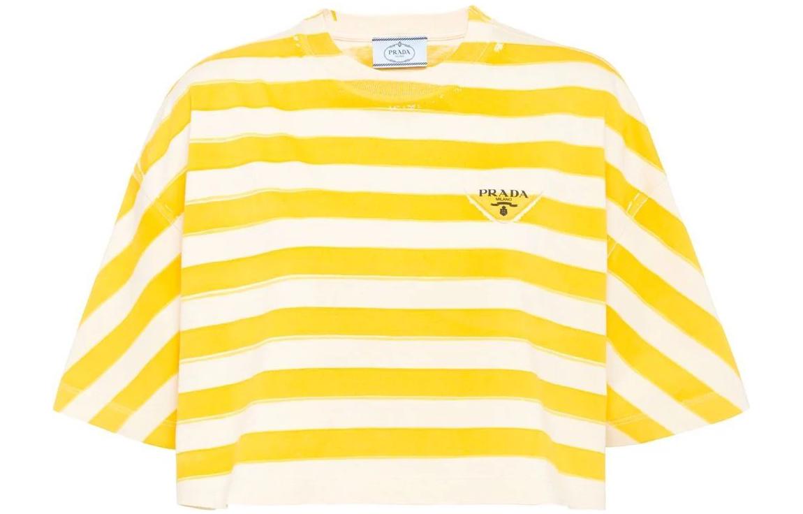 PRADA Crop Tops Women's Yellow