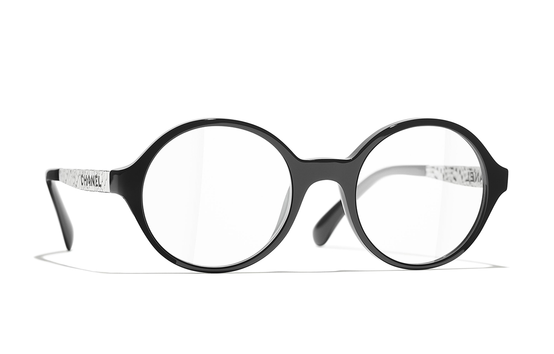 CHANEL Eyeglass Frames Unisex Blue