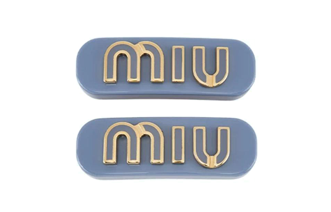 MIU MIU Hair Clips Women's Blue
