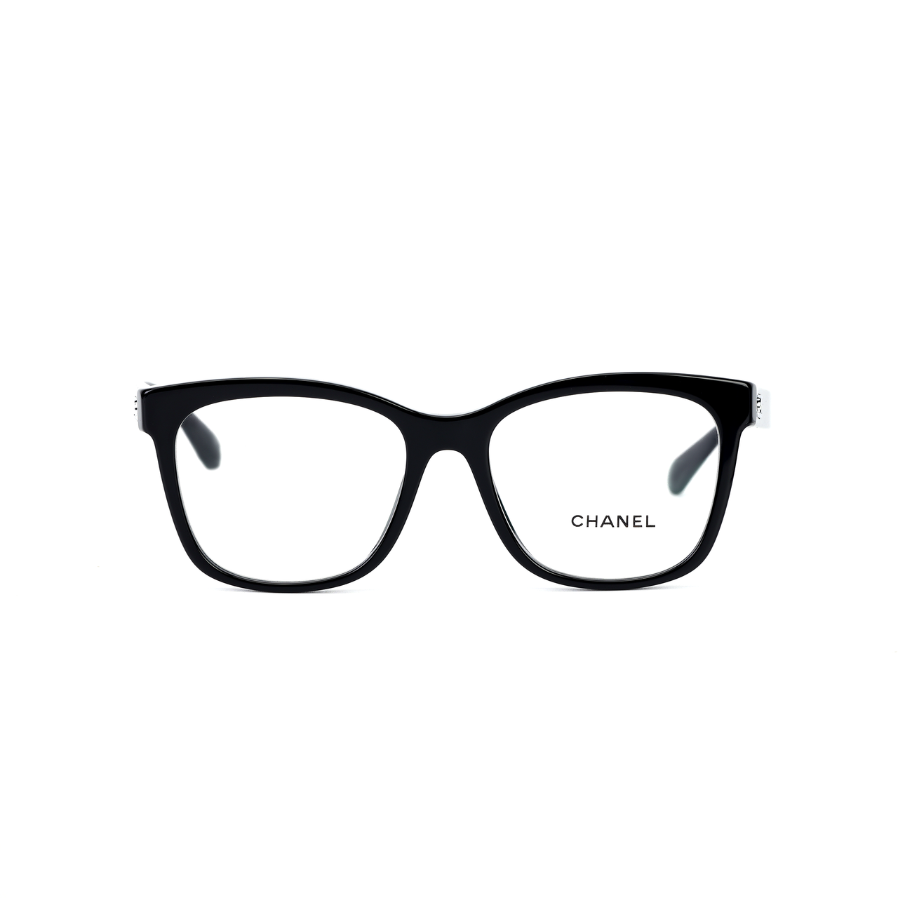 CHANEL Men's Square Acetate Glasses Black