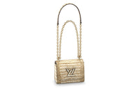 LOUIS VUITTON Twist Short-Snouted Crocodile Leather Shoulder Bag Crossbody Bag Mini Women's Gold