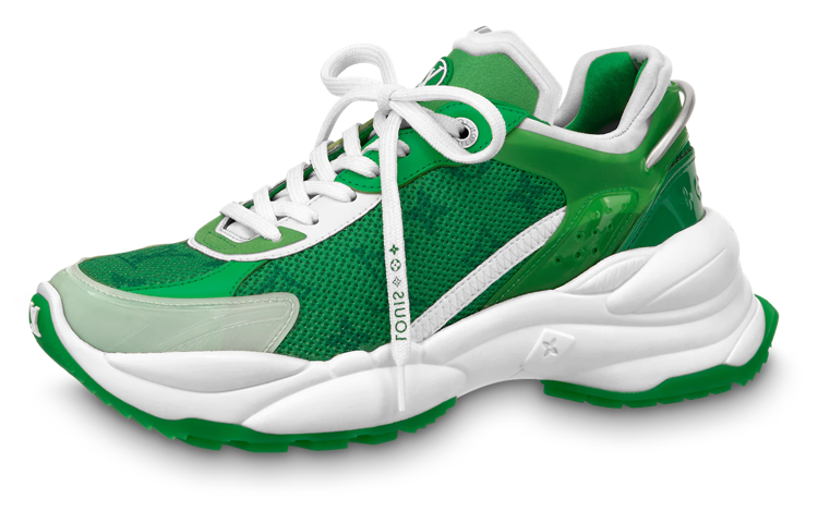 LOUIS VUITTON Run 55 Sneakers 'Green Monogram' Women's