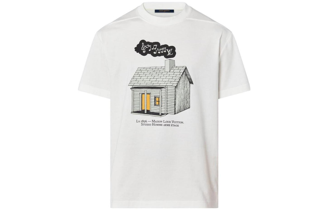 LOUIS VUITTON Lv Fall Series T Shirt Men's White
