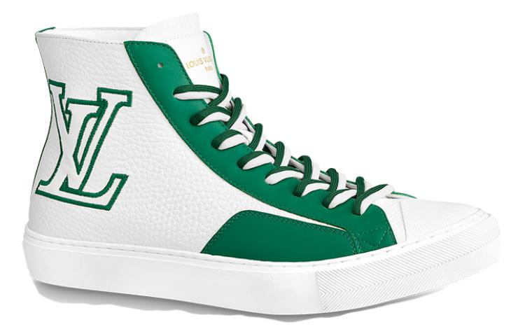 LOUIS VUITTON Tattoo Ankle Sneakers 'White Green'