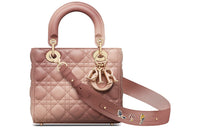 DIOR Lady DiorMy ABCDior Lambskin Daisie Bag Shoulder Bag Crossbody Bag Handbag Small Size Women's Rouge Pink