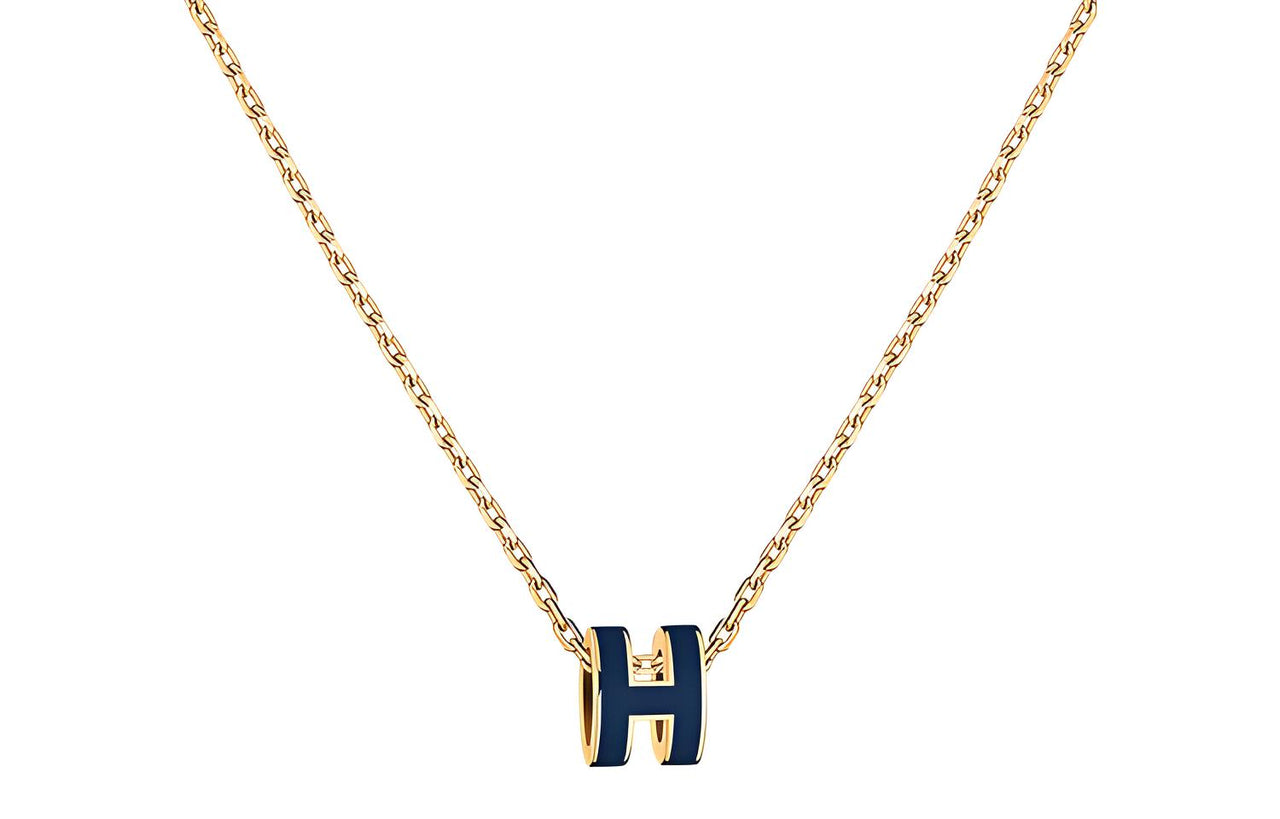 HERMES POP H Collection Gold-Plated Necklaces Women's