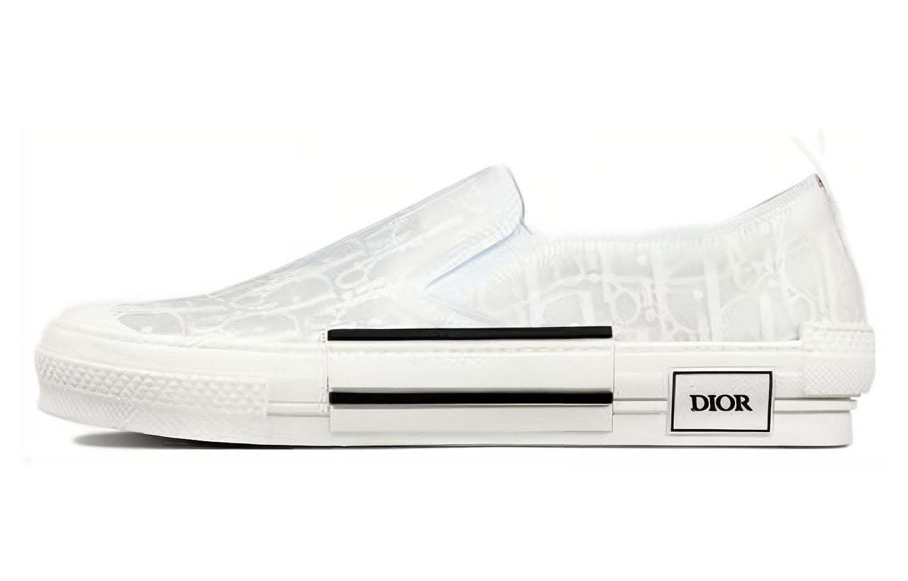 DIOR B23 Slip On White Oblique