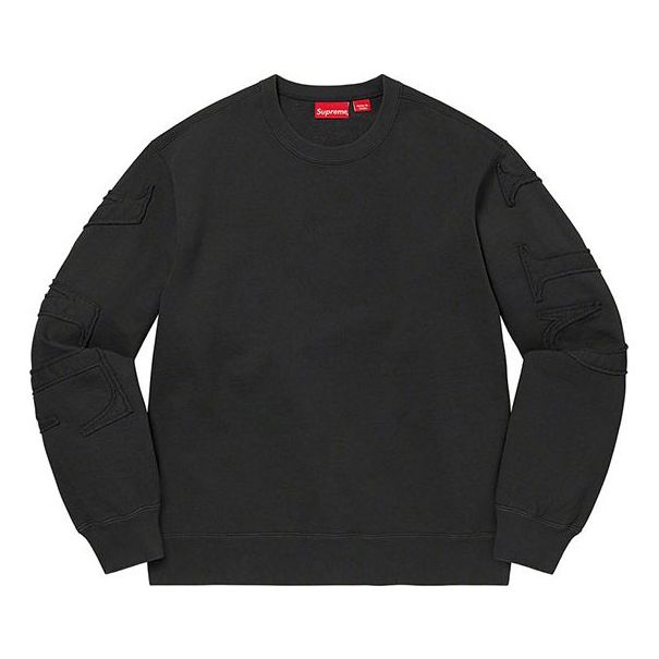 Supreme Tonal Appliqu Crewneck 'Black' SUP-SS22-863