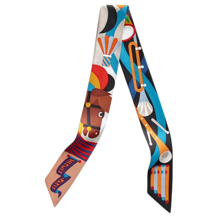 HERMES Silk Scarves Women's Multicolor