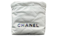 CHANEL 22Bag Cow Leather Shoulder Bag Crossbody Bag Mini Women's White