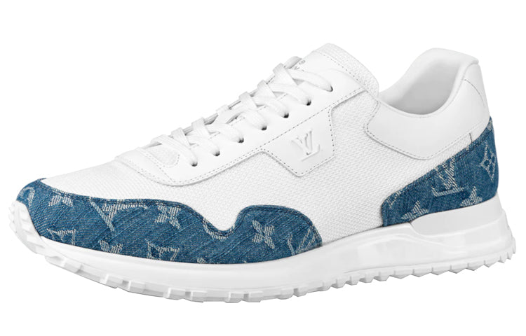 LOUIS VUITTON Run Away Sneakers 'White With Denim Monogram'