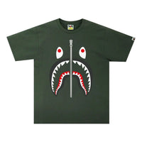 BAPE Shark Tee 'Olive Drab' 1H80-110-003