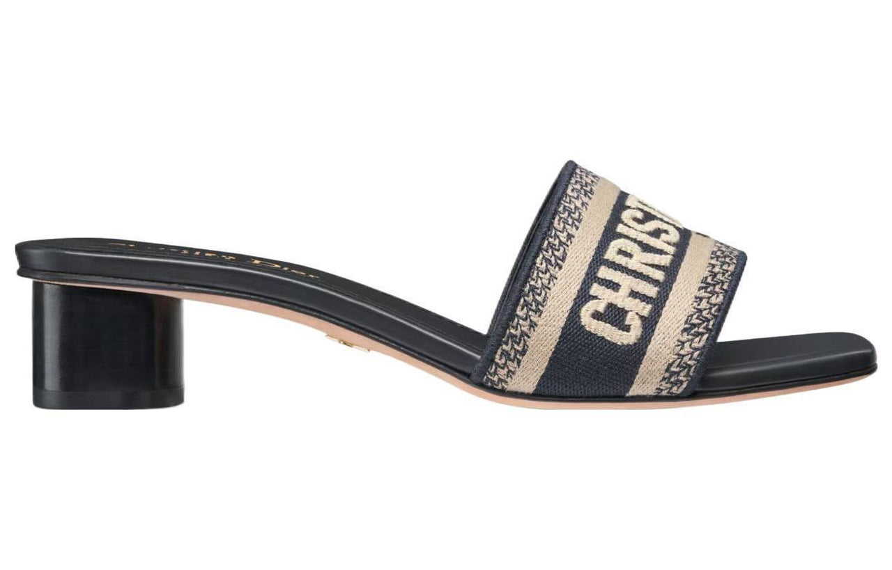 DIOR Dway Antibacterial Slide Slippers Women's Dark Blue