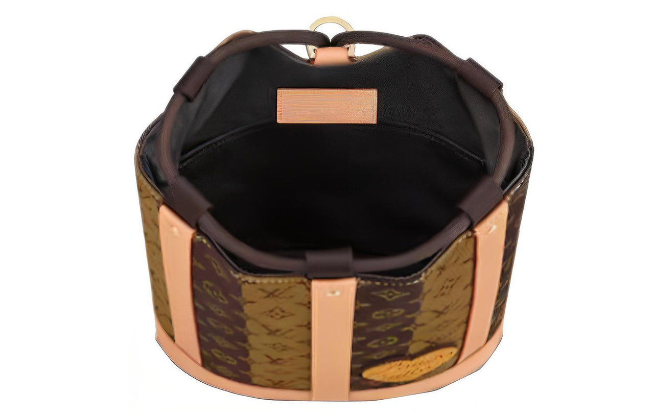 LOUIS VUITTON X Nigo Randonée Messenger Monogram Stripes Brown