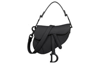 DIOR Ultra Matte Calfskin Saddle Bags One Shoulder Handbags Mini Women's Black