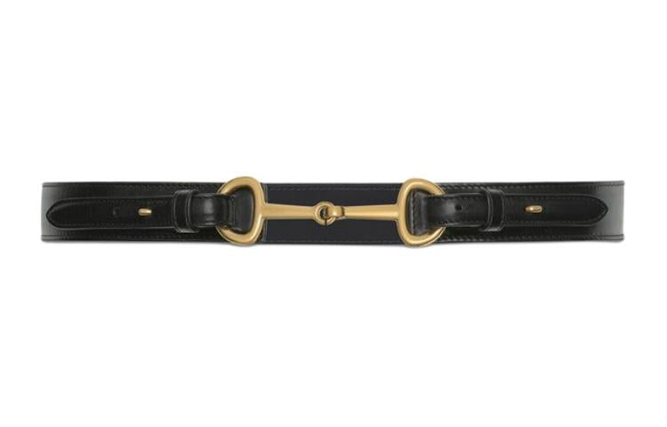 CELINE Letter Logo Women's Black Width: 2.5CM
