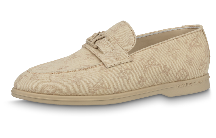 LOUIS VUITTON Estate Loafers Shoes 'Beige Monogram'