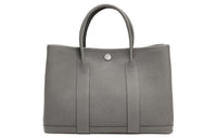 HERMES Garden Party Negonda Calfskin Handbag Shoulder Bag Unisex 0L Grismeyer Cumulonimbus Gray