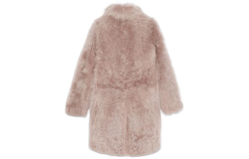 SAINT LAURENT Shearling Long-Sleeved Coat