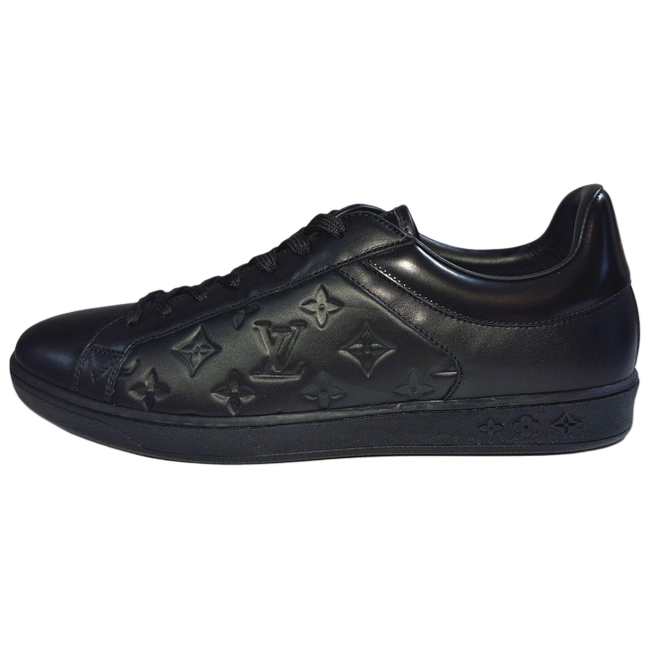LOUIS VUITTON Low Top Skateboard Shoes Men's Black