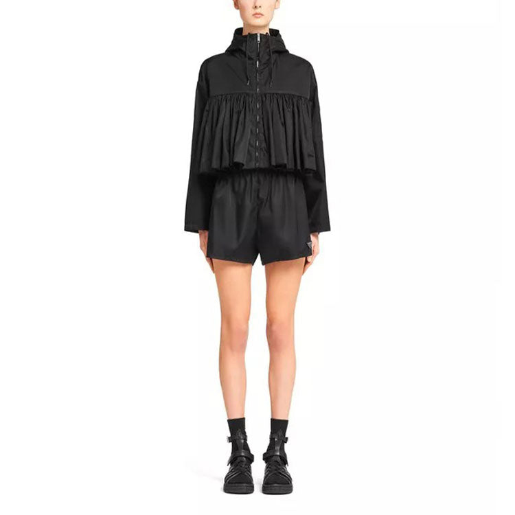 PRADA Cropped Coats Women's Black