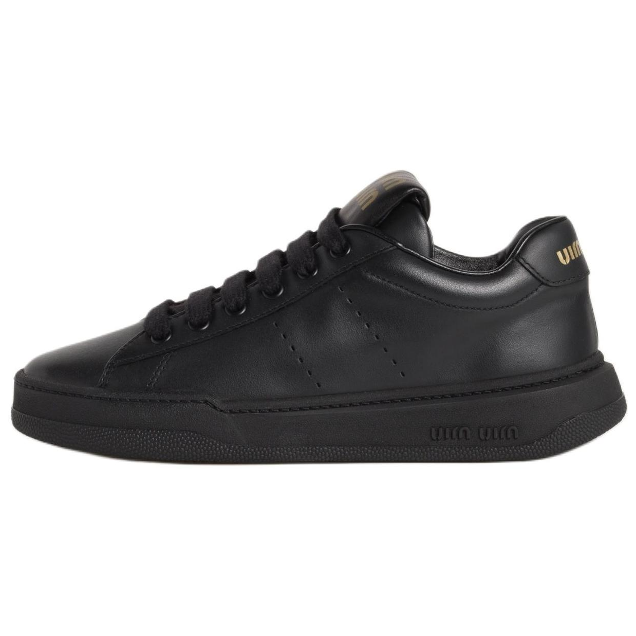 MIU MIU Low Top Skateboard Shoes Women's Black