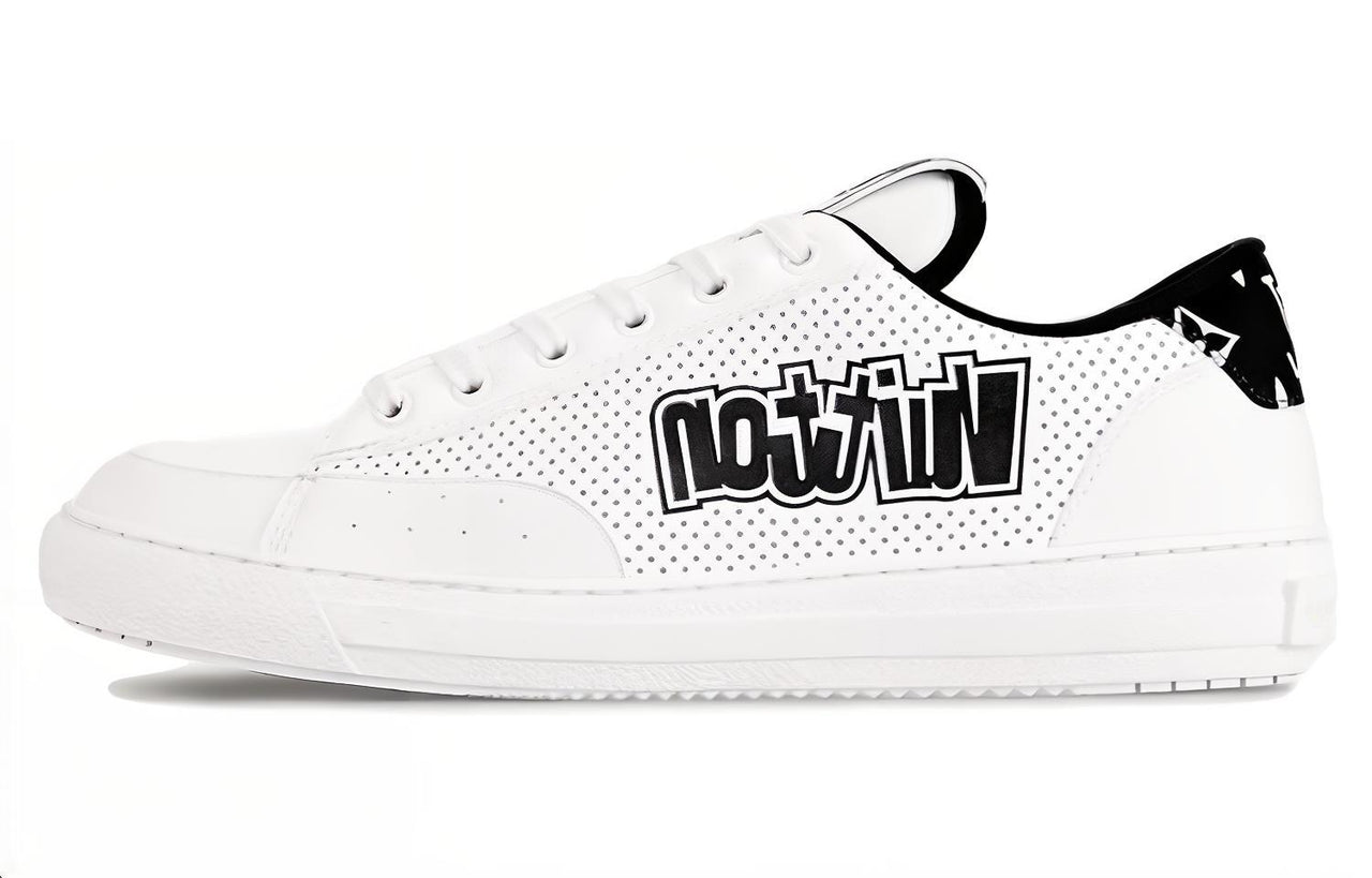 LOUIS VUITTON Low-Top Skateboard Shoes Men's White