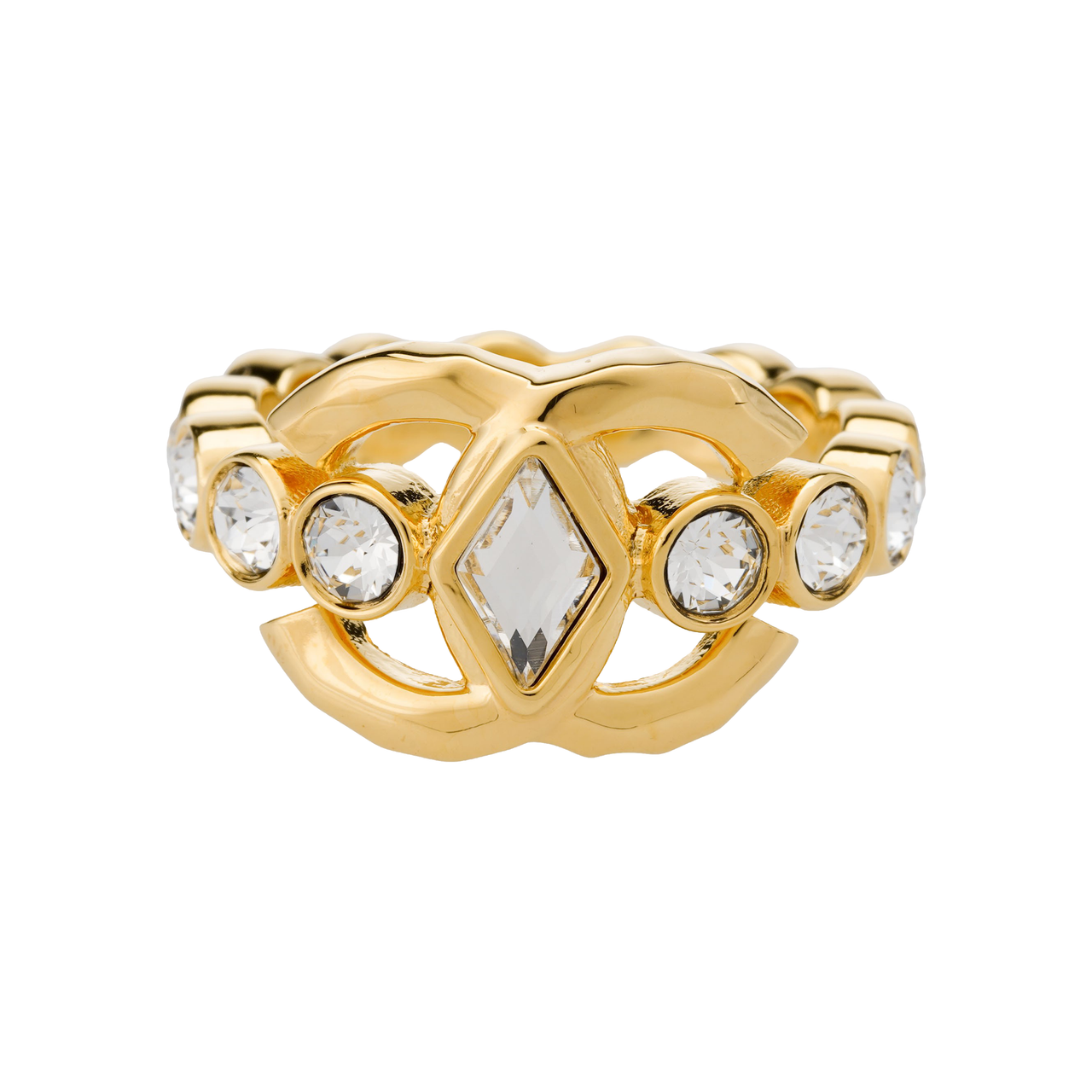 CHANEL Metal Rings Women's Gold