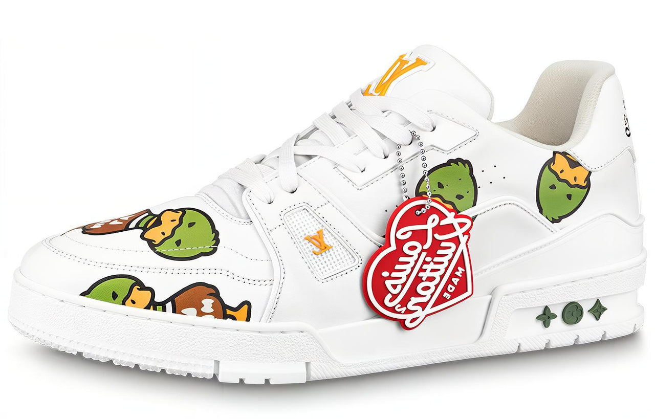 LOUIS VUITTON X Nigo Trainers 'White With Duck Monogram'