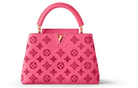 LOUIS VUITTON Capucines Calfskin Shoulder Bag Crossbody Bag Handbag Small Size Women's Pink
