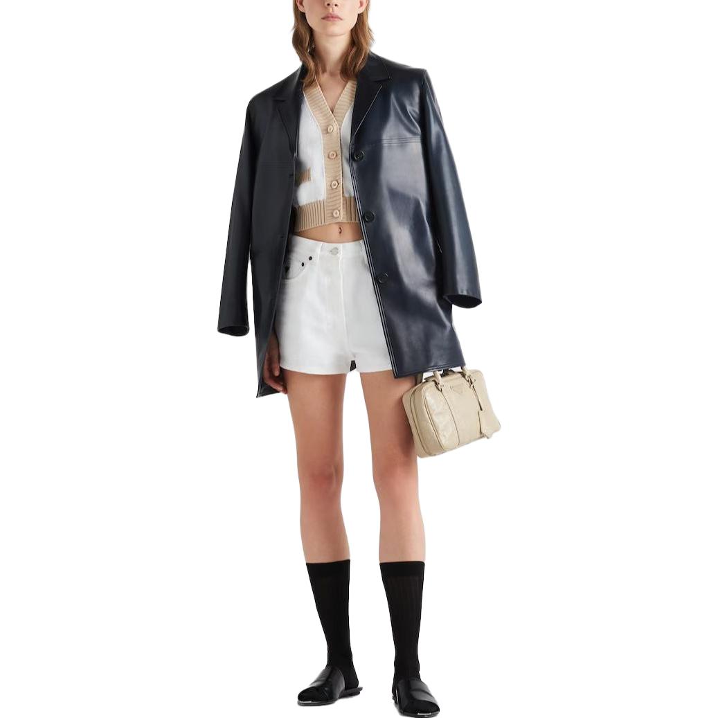PRADA Cropped Cotton Cardigan