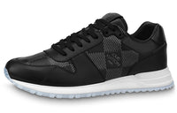 LOUIS VUITTON Run Away Sneakers 'Black With White Plaid'