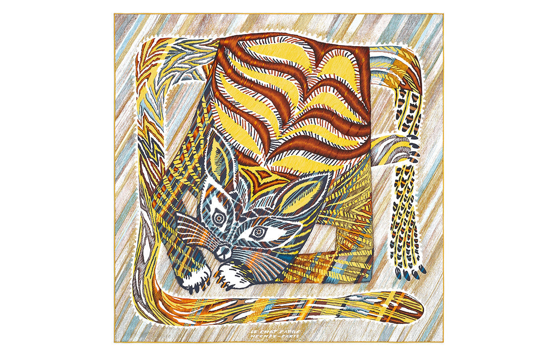 HERMES Silk Scarves Women's Multicolor