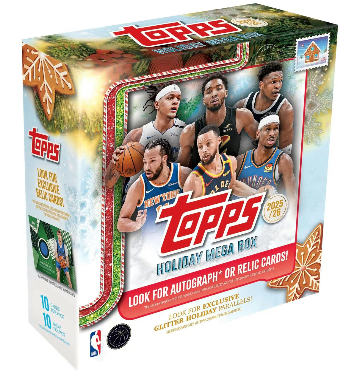 Topps Holiday Basketball 25-26 Mega Box 887521151783
