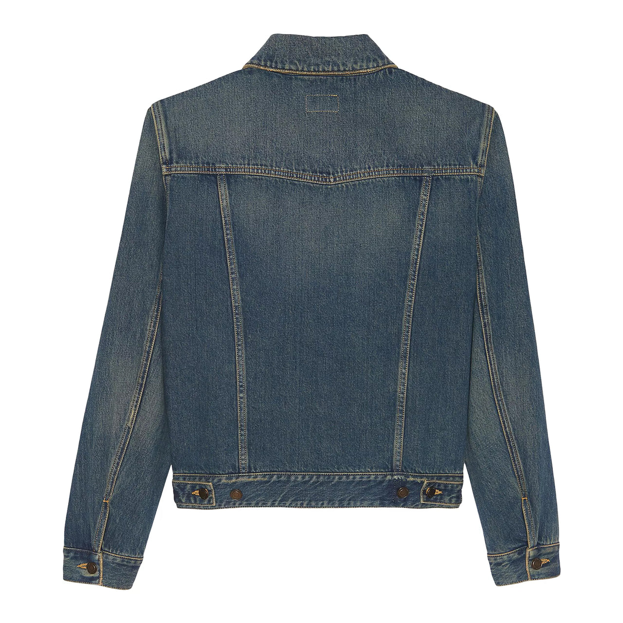SAINT LAURENT Denim Jacket Men's Vintage Blue