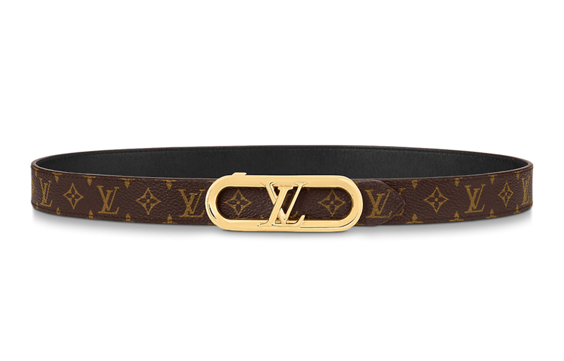 LOUIS VUITTON My Lv Chain 25mm Reversible Belt