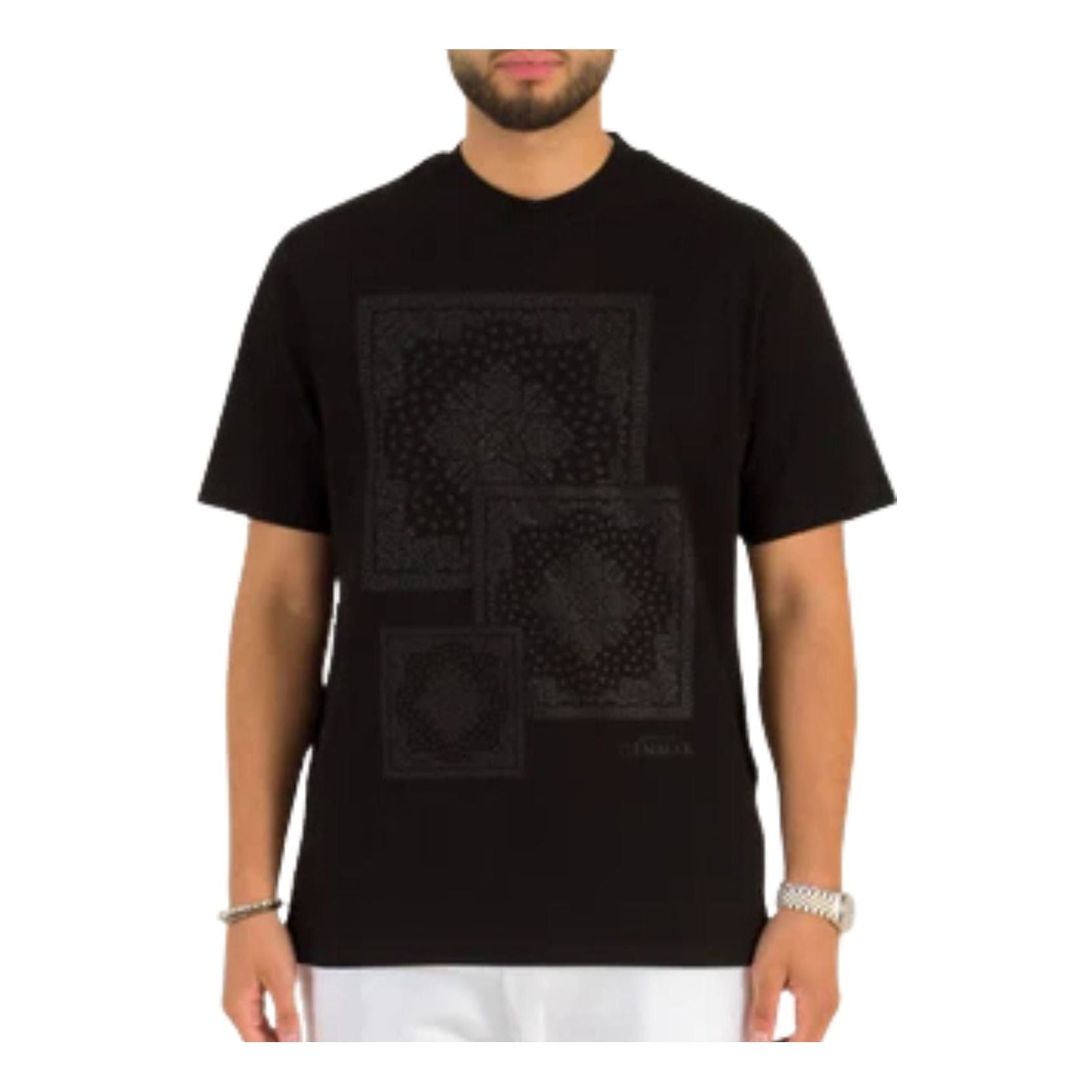 House of Cenmar Carpet Front Print T-Shirt 'Black' HOC-BCS