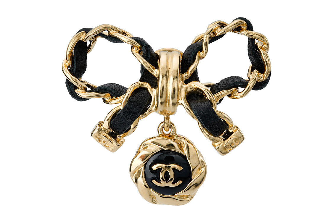 CHANEL Metal Brooch AB8742