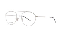 DIOR Metal Aviator Eyeglass Frames Men's Silver